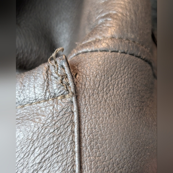 Danier Men's Brown Shearling Coat Size L In VGUC - Picture 7 of 14